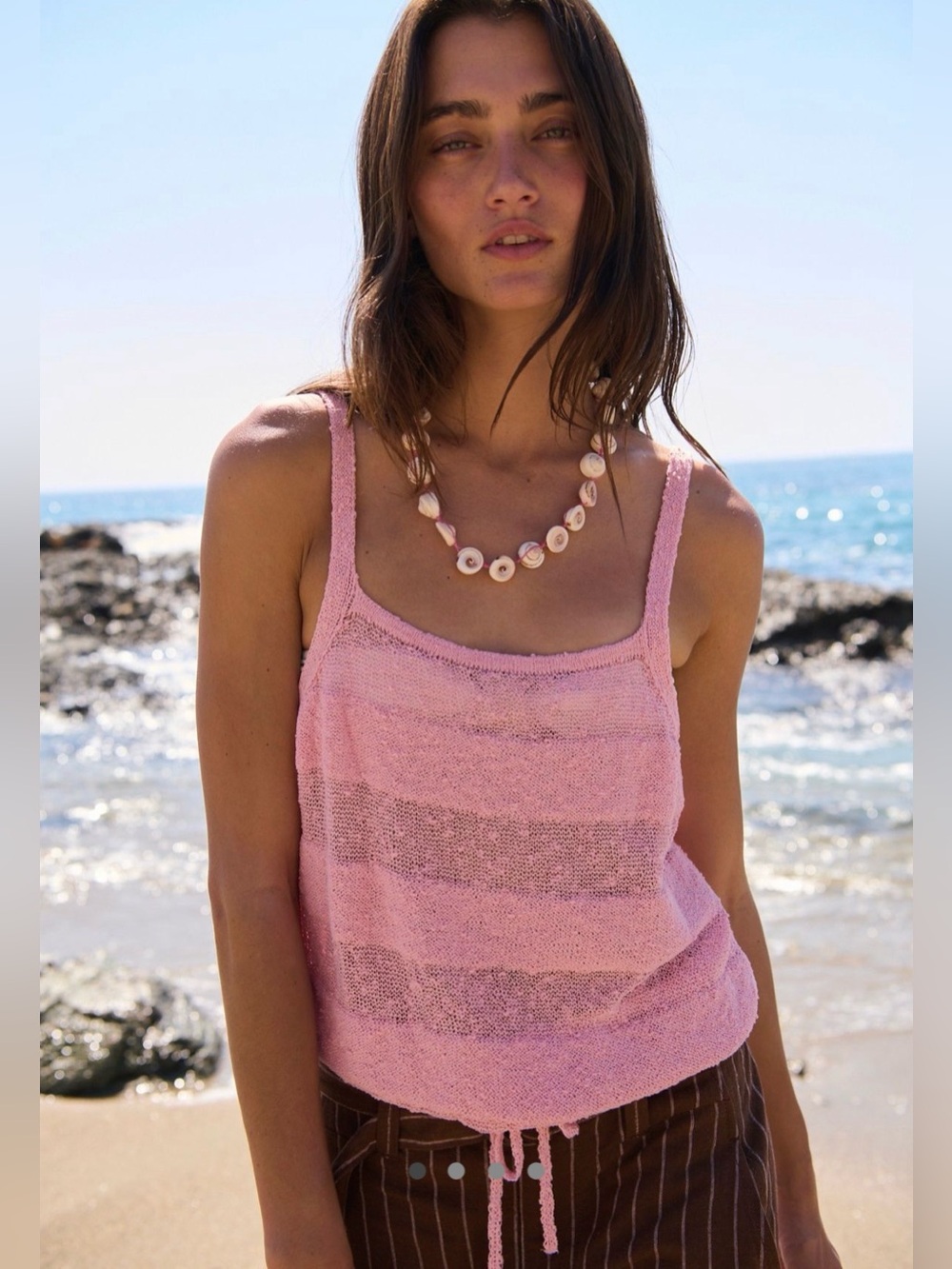 Free People By The Beach Sweater Tank